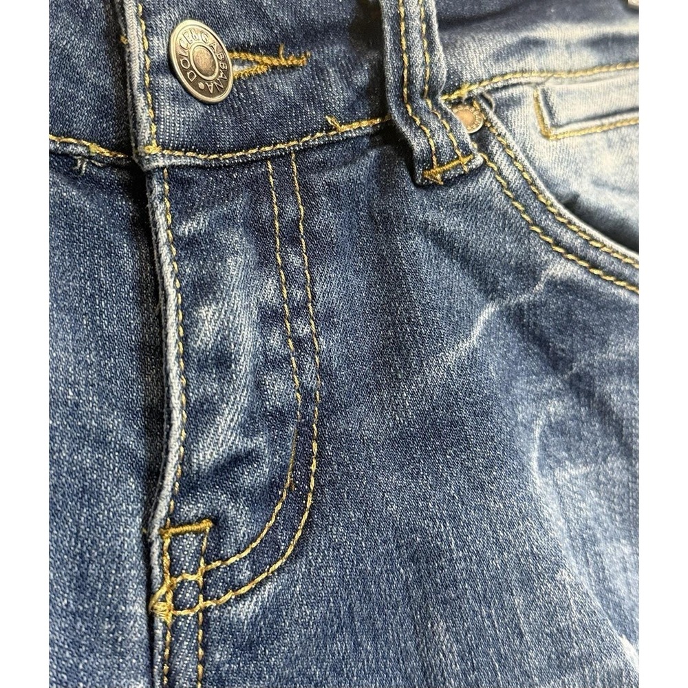VTG Dolce & Gabbana D&G Distressed Denim Jeans Straight Low Rise Italy 38 US 4 - Picture 5 of 8